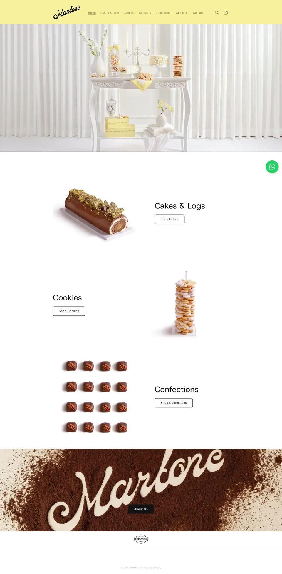 Martone Bakehouse website