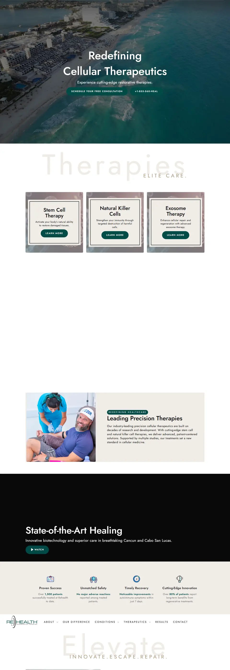 Rehealth Wellness website