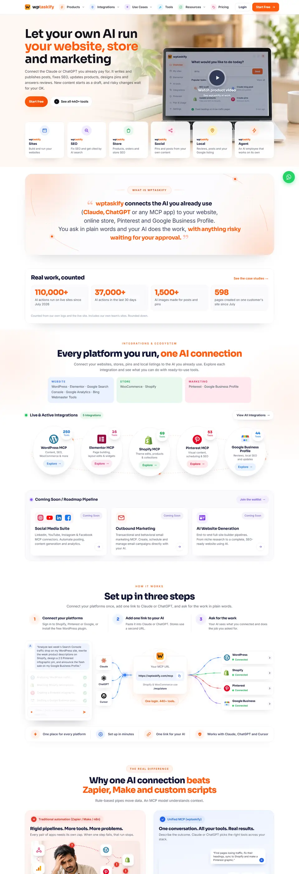 wptaskify website
